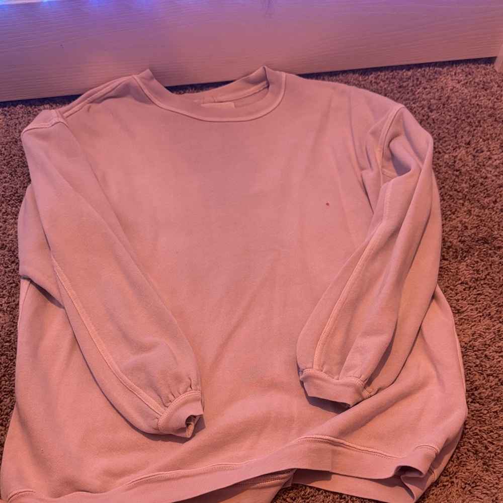 Aerie Light purple Sweatshirt (w stain) oversized